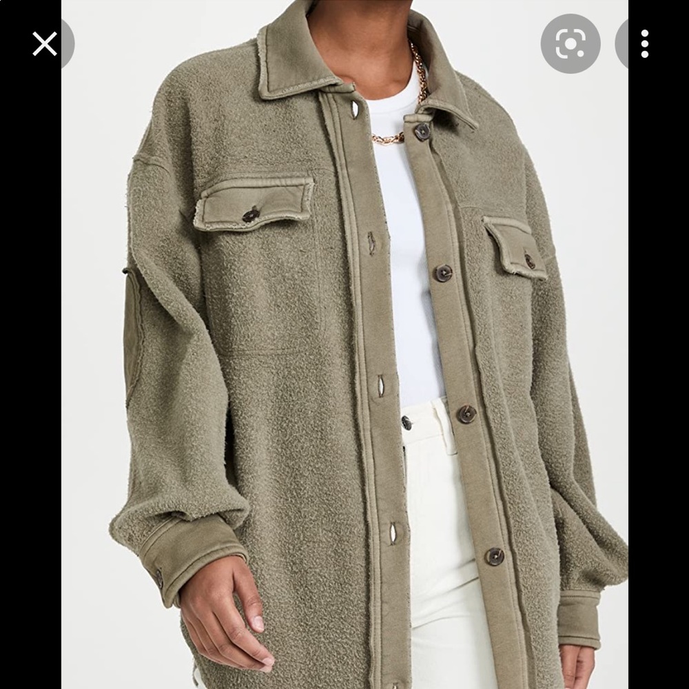 Free people ruby jacket dirty olive